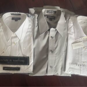 NWT!! Men’s Long Sleeve Dress Shirt Bundle of 3